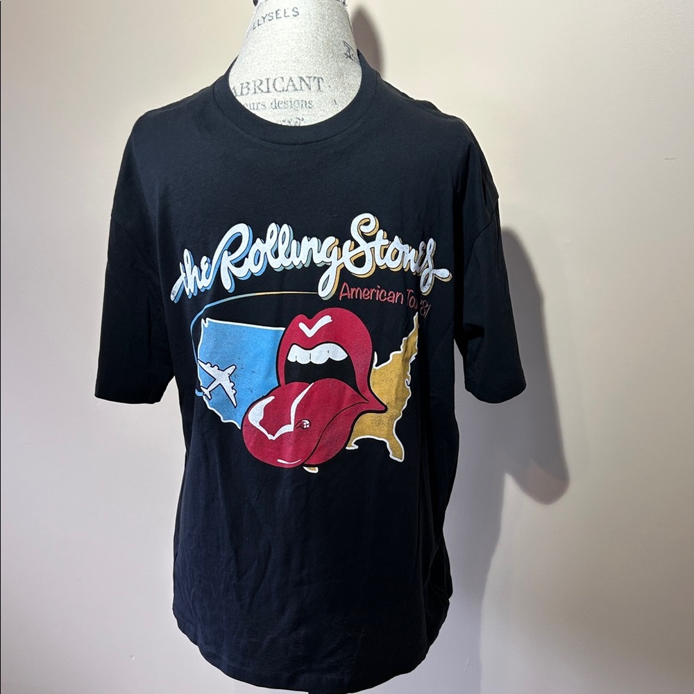 The Rolling Stones 1981 Tour T-Shirt, Black (size small)